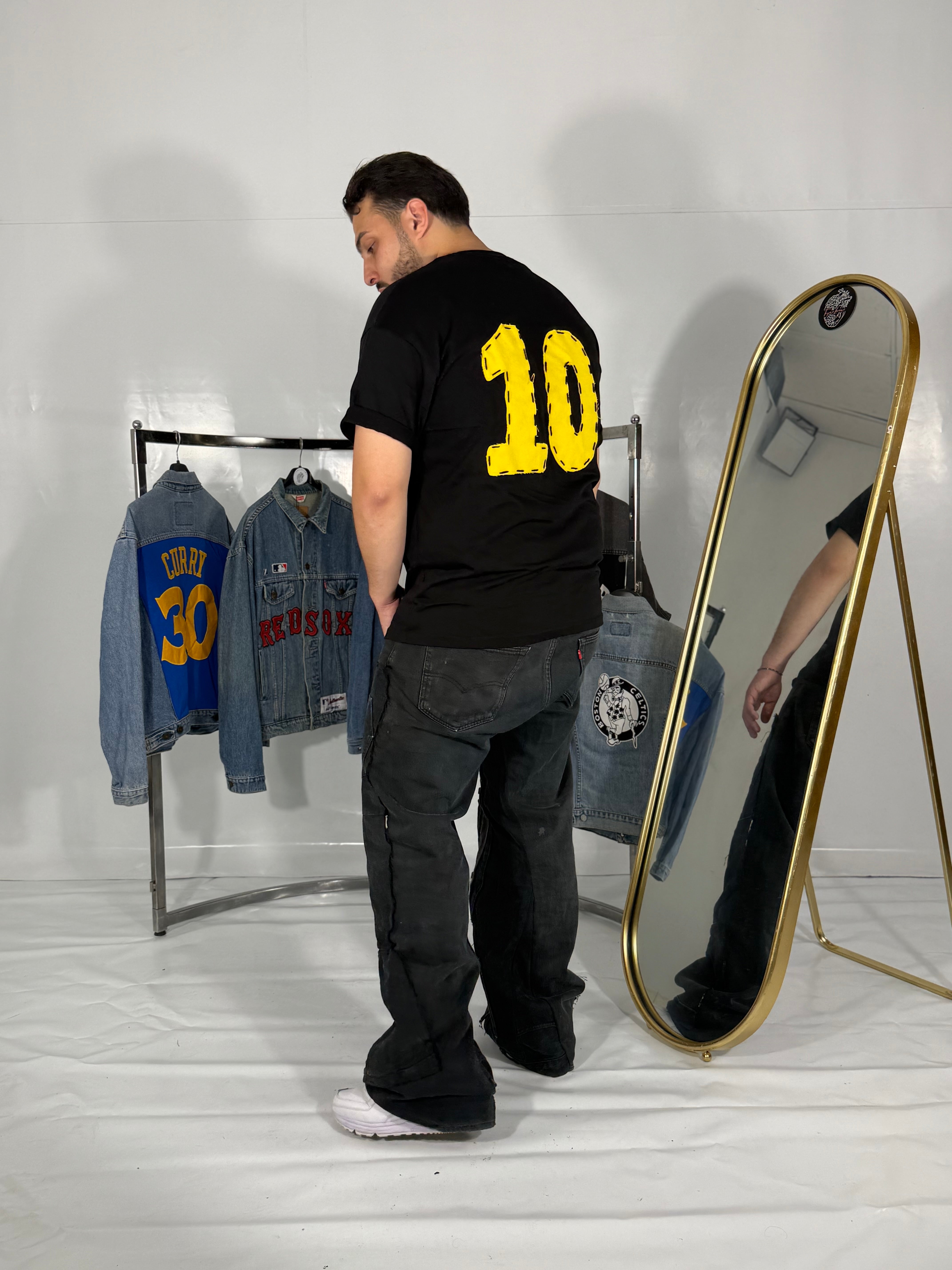 T-shirt Numero 10  "UOMO" Black