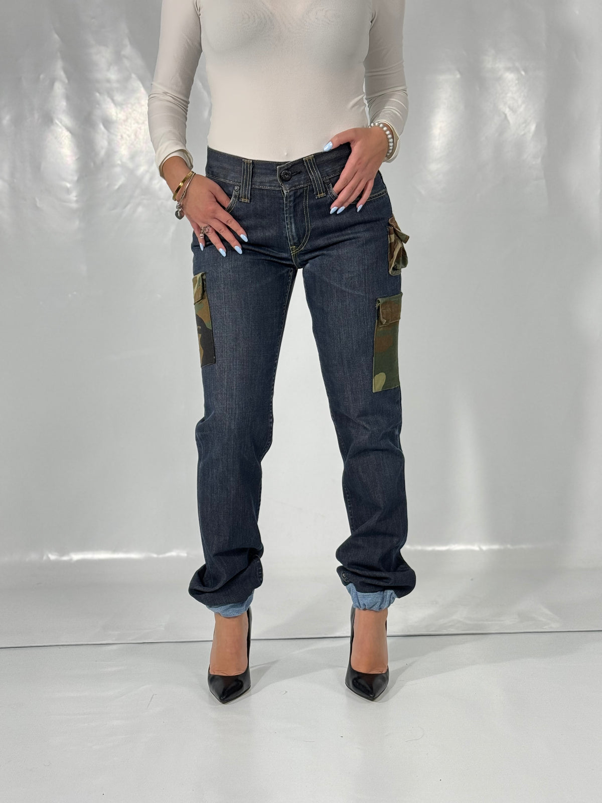 Jeans Levi’s rework cargo tg S/M