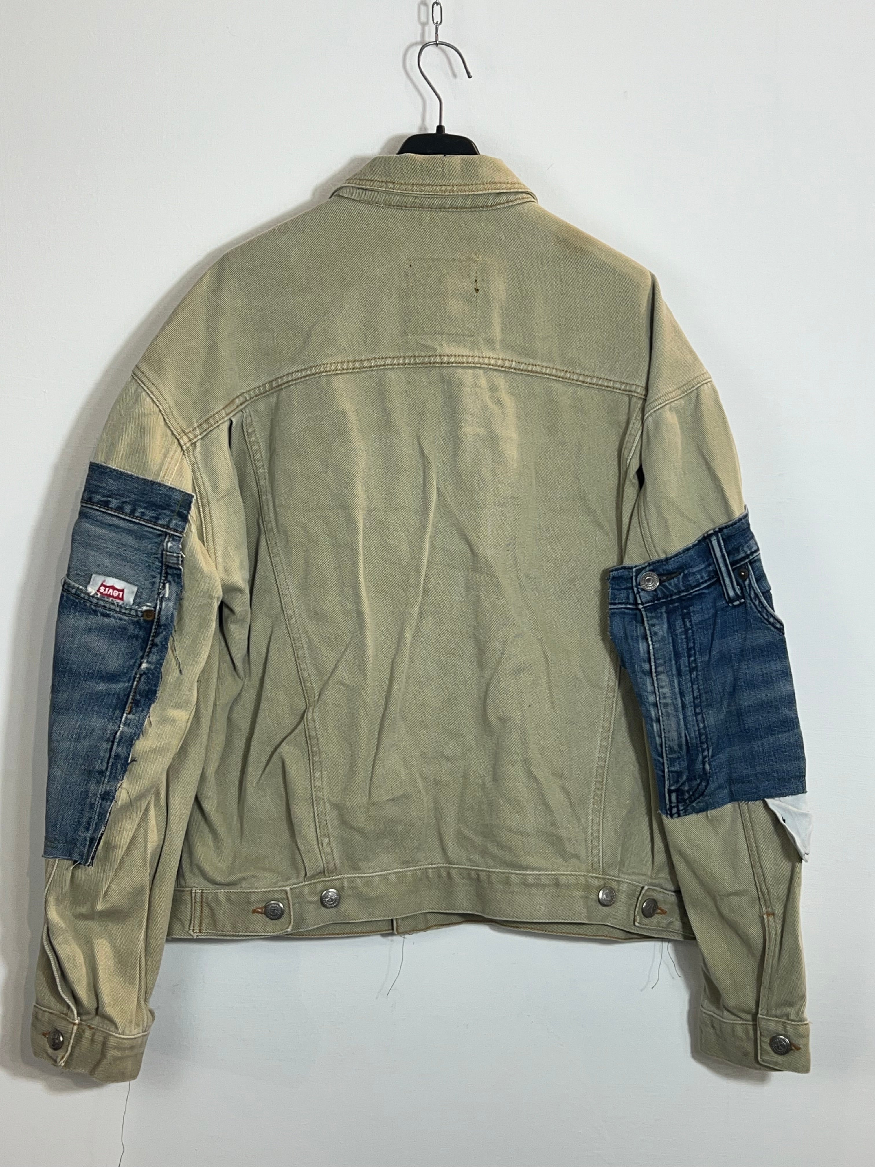Giacca beige con toppe tg. M