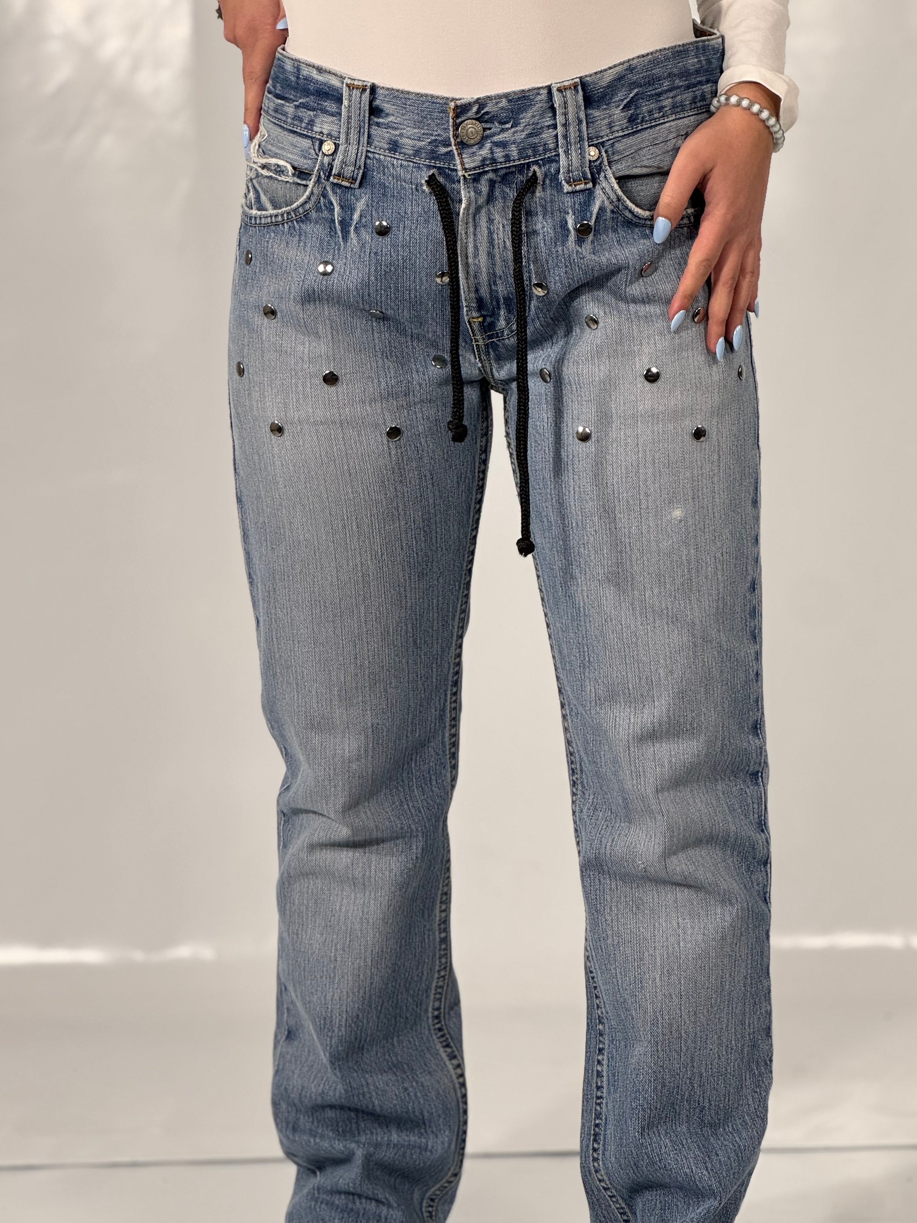 Jeans Levi’s rework con borchie tg 42/44