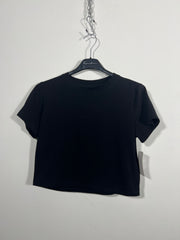 T-shirt crop black tg. S