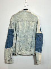 Giacca chiara con toppe  tg. M